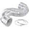 Ipower 12 inch ducting 25 feet long + pair of clams GLDUCT12X25C - alternate 1